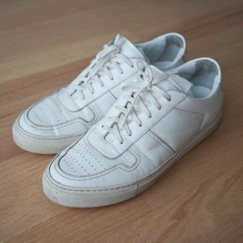 Common Projects B Ball low in white